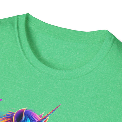 Unicorn with Caticorn Unisex T-Shirt - Magic of Unicorns hugging the Caticorns - Psychonaut Swag