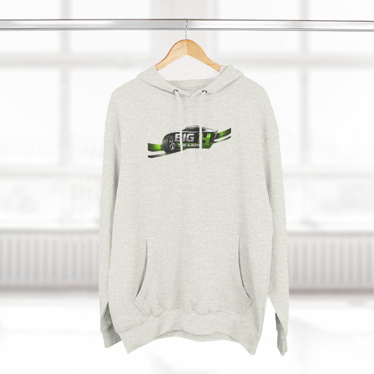 Mechanic Big H, Three-Panel Fleece Hoodie