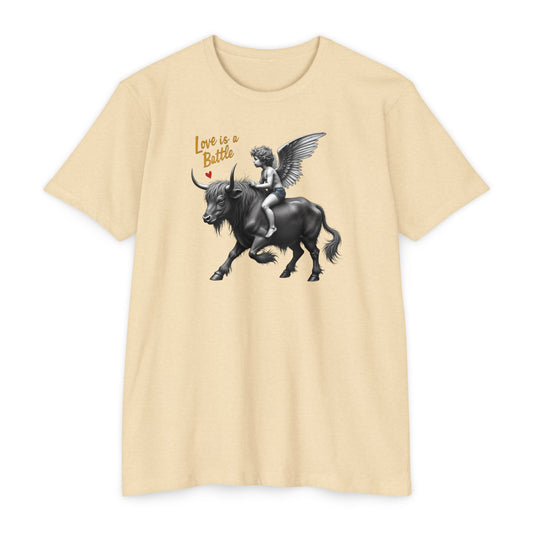Cupid, Highland Bull Riding Shirt — 'Love Is a Battle'