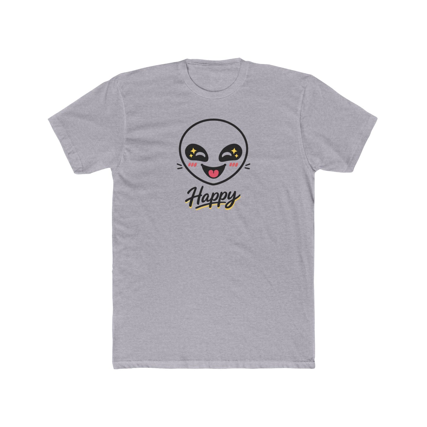 Happy Alien Crew Tee — Cute Smiley Graphic T-Shirt