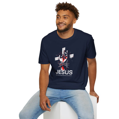 Jesus Cross T-Shirt — Blood and Crown Graphic Christian Tee