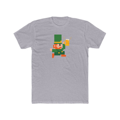 Pixel Leprechaun Beer St. Patrick's Day T-Shirt