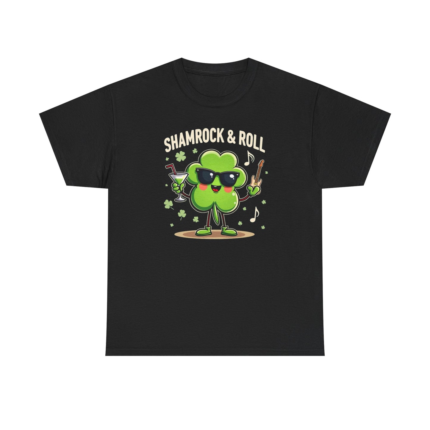 Shamrock & Roll T‑Shirt — St. Patrick’s Day Lucky Clover Graphic Tee