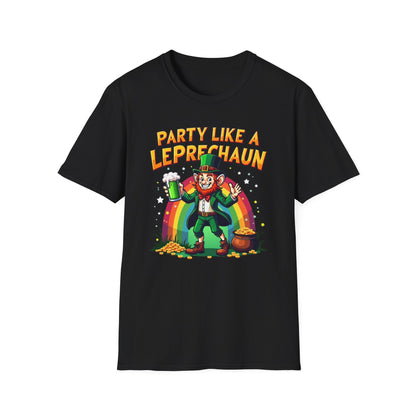 Party Like a Leprechaun T-Shirt — St. Patrick’s Day Funny Rainbow Beer Tee