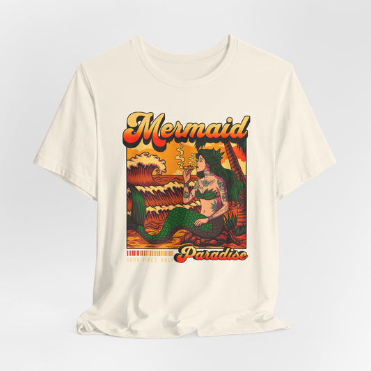 Mermaid Paradise Tee — Retro Vintage Beach Graphic T-Shirt