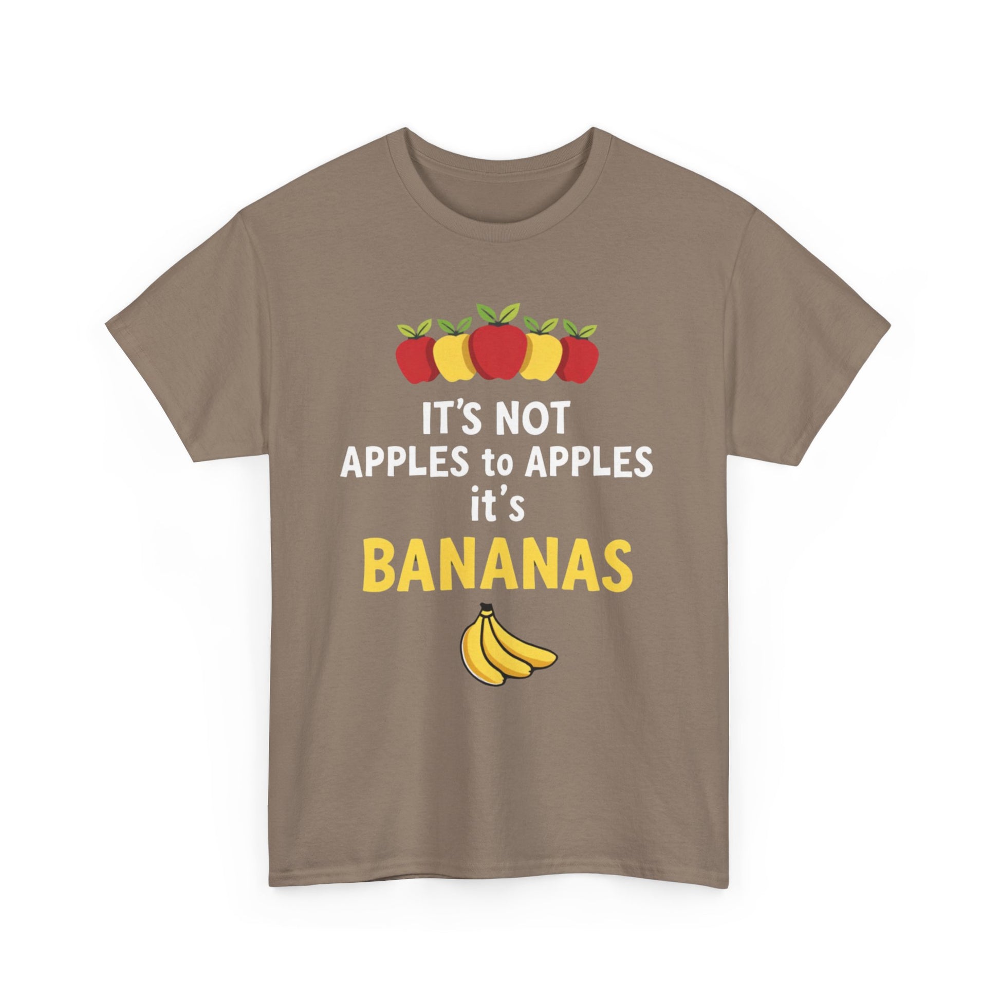 Funny Banana T-Shirt: It's Not Apples to Apples, Cute Graphic Tee for Food Lovers, Gift for Birthdays, Casual Wear, Humor Shirt - Psychonaut Swag