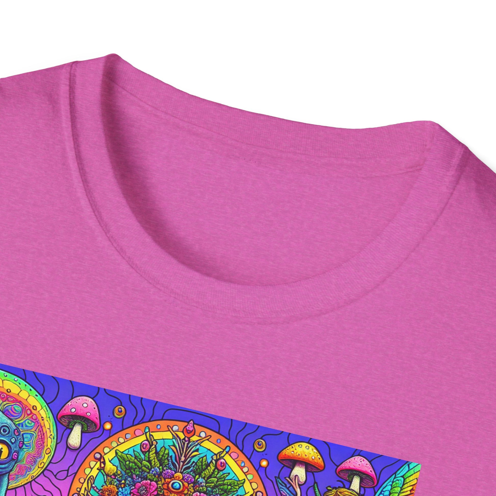 Mushroom Last Supper, Unisex Softstyle T-Shirt - Psychonaut Swag