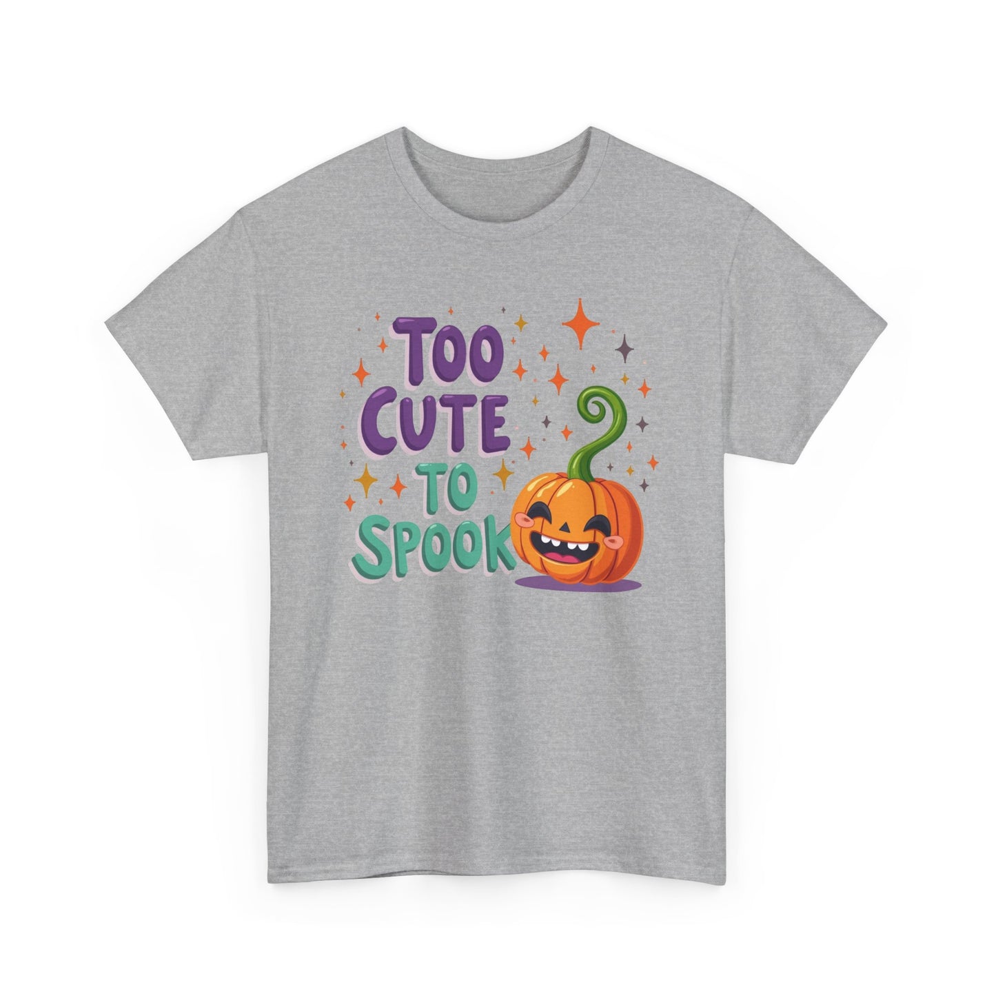 Too Cute to Spook Pumpkin T-Shirt — Cute Halloween Graphic Tee