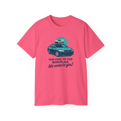 Advanced Car Service Humor Tee, Funny T-Shirt for Mechanics, Auto Enthusiasts, Gift for Dad, Car Lover Apparel, Perfect for Birthdays