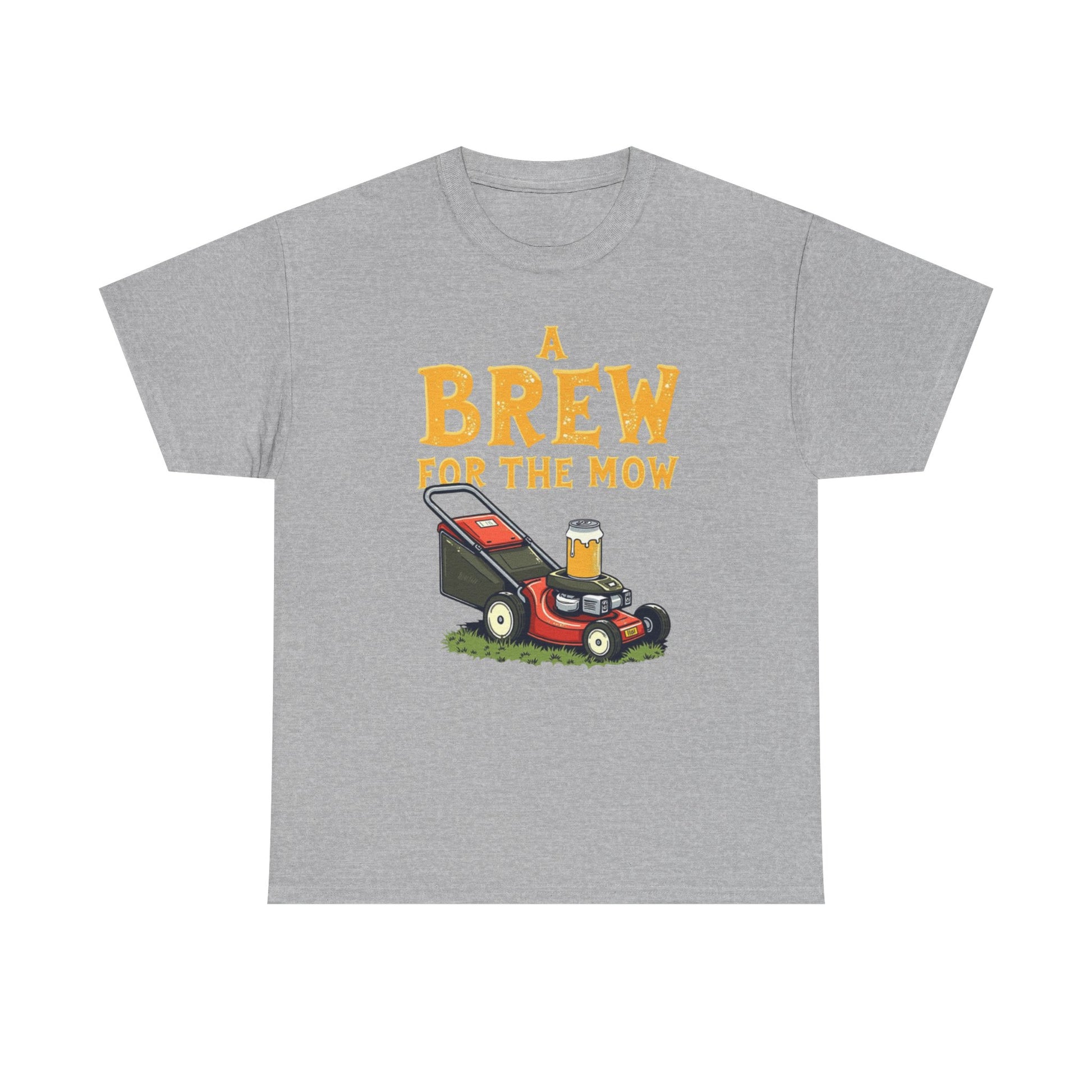 A Brew for the Mow Unisex Heavy Cotton Tee | Gardening Gifts, Lawn Care Apparel, Fun T-Shirt, Father's Day Gift, Beer Lover Shirt - Psychonaut Swag