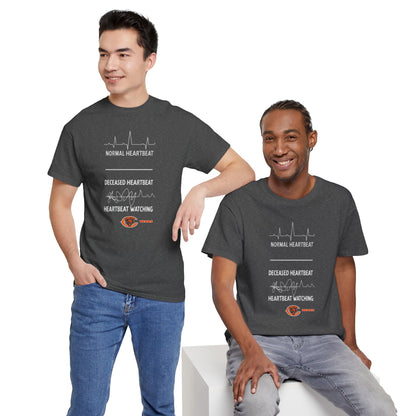 Bears Heartbeat Monitoring Tee — "Normal Heartbeat / Deceased Heartbeat / Heartbeat Watching" Graphic T-Shirt