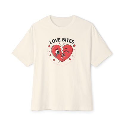 T-Shirt — "Love Bites" Broken Heart Graphic Tee