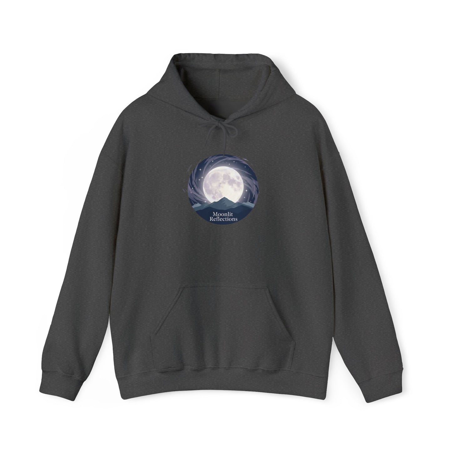 Moonlit Cove Hoodie – Serene Nightscape Graphic Sweatshirt
