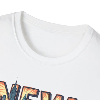 New York Vintage Cityscape T-Shirt — City-Owned Grocery Stores Retro Graphic Tee