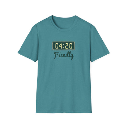 Friendly 4:20 Unisex T-Shirt | Marijuana Enthusiast Tee, Cannabis Gift, 420 Apparel, Stoner Friends Outfit, Chill Vibe Clothing