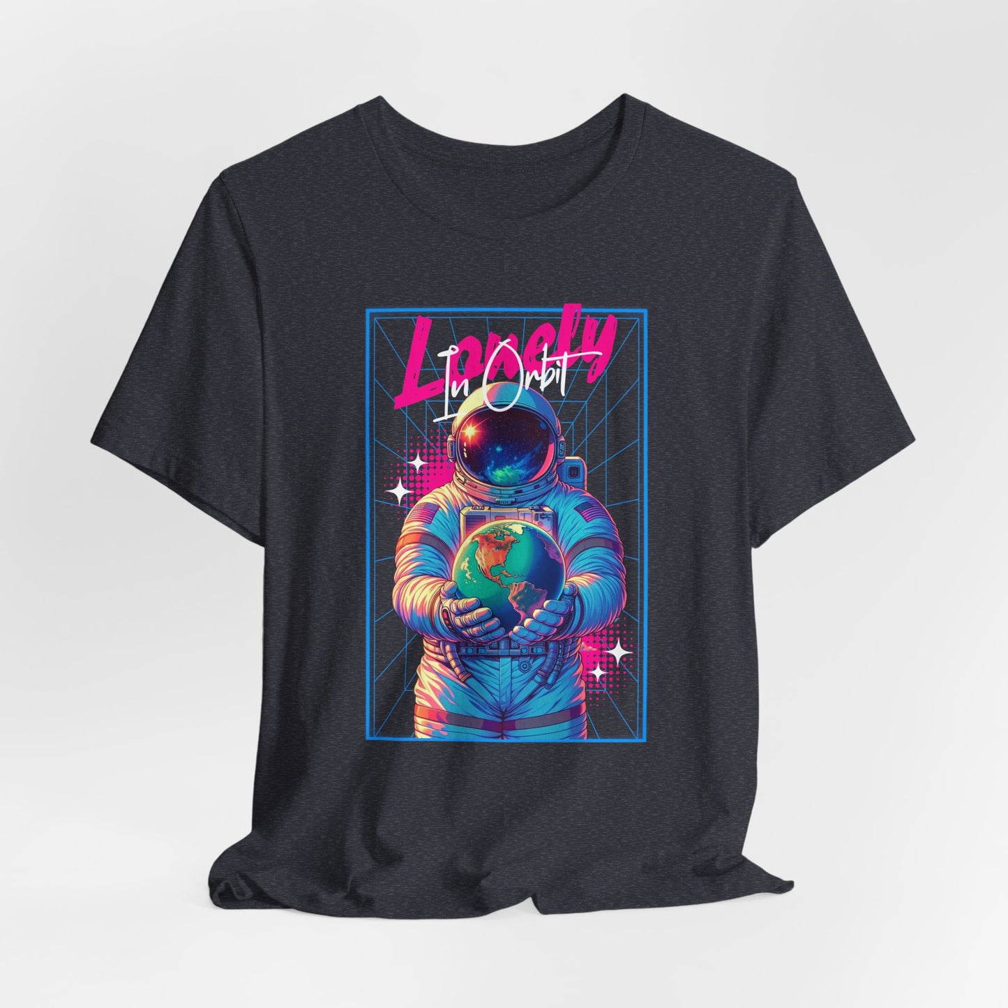 Astronaut Explorer Tee — "Lonely in Orbit" Space Graphic T-Shirt