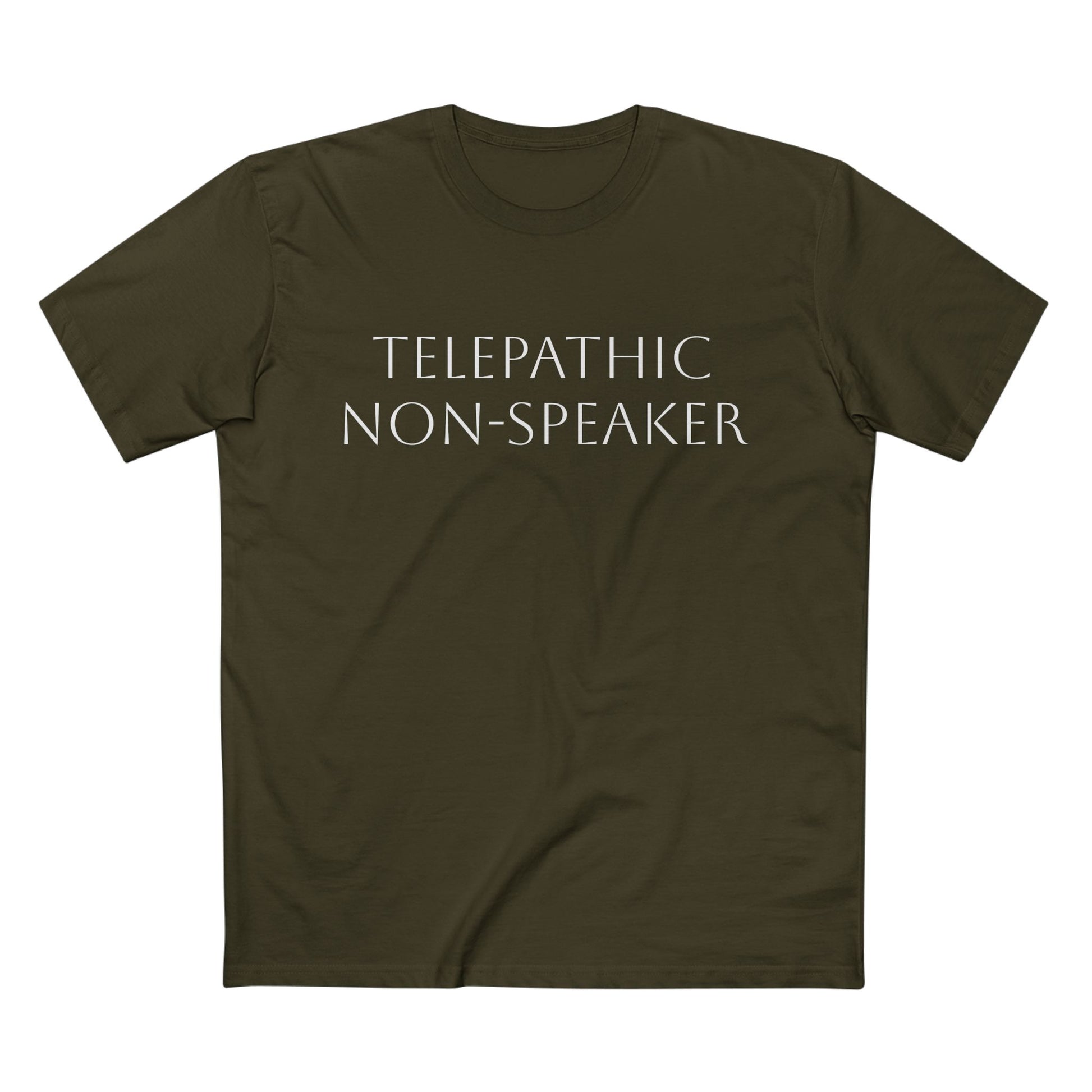 Telepathic Non-Speaker, Adult Staple Tee - Psychonaut Swag
