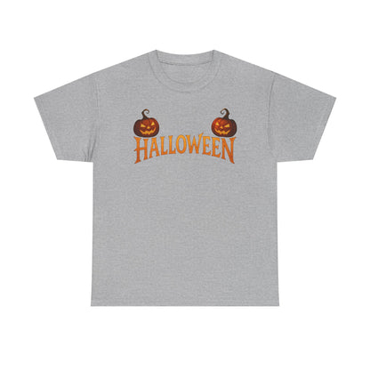 Halloween Pumpkin Graphic Tee, Unisex Cotton T-Shirt, Fall Fashion, Halloween Costume, Trick or Treat Shirt