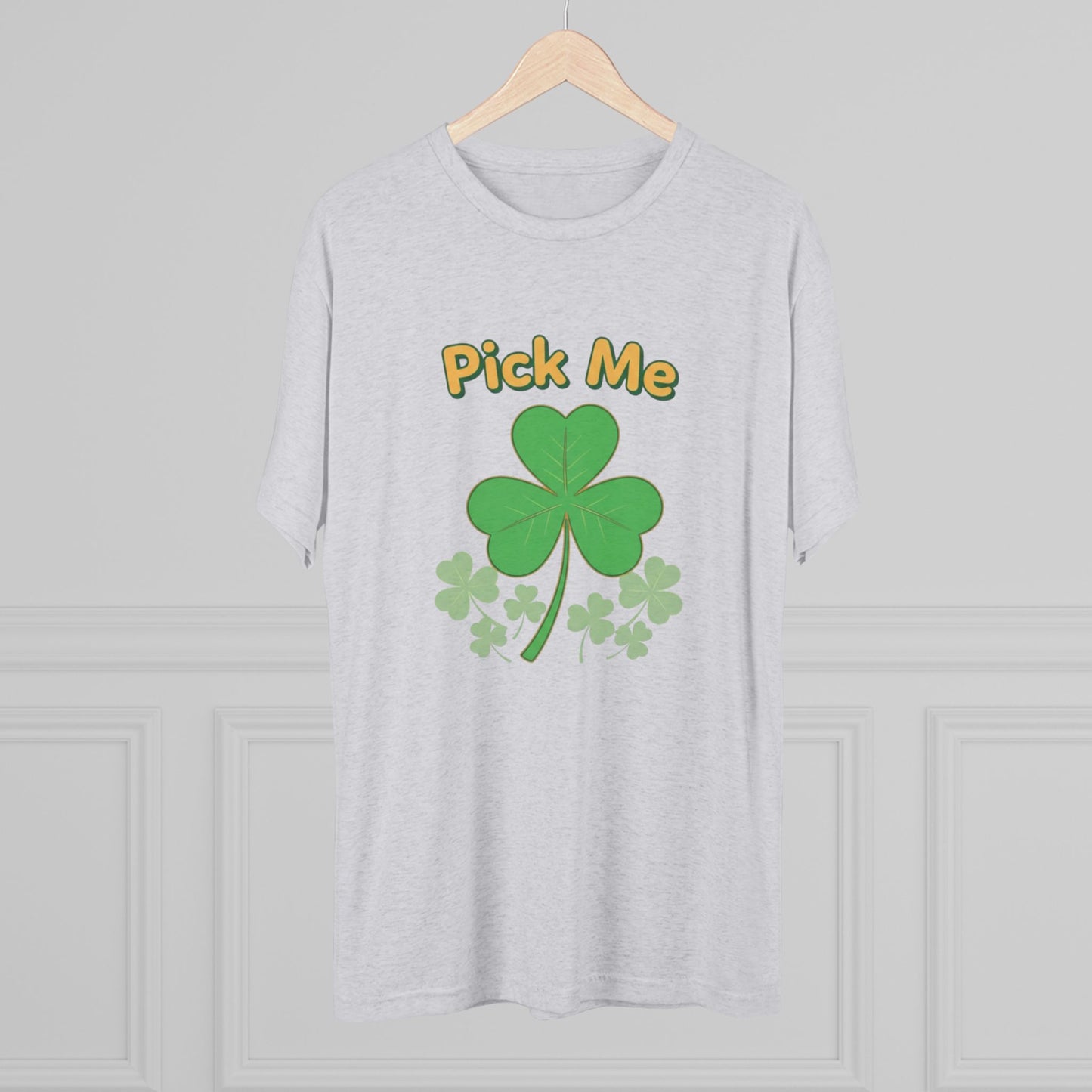 Pick Me Shamrock Tee — St. Patrick’s Day Clover Graphic T‑Shirt