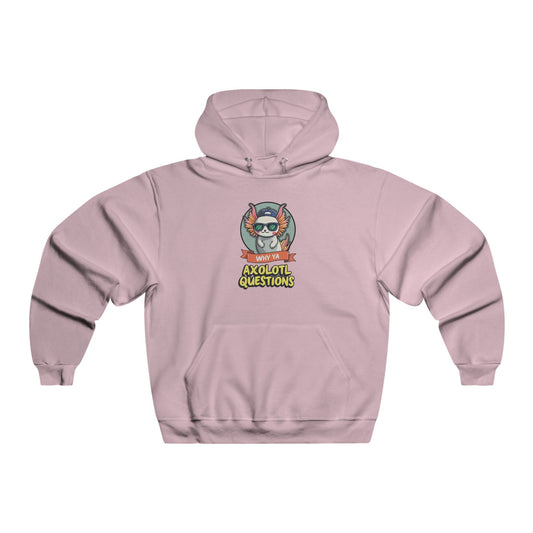 Axolotl Questions Hoodie — Cute Axolotl Cartoon Hooded Sweatshirt