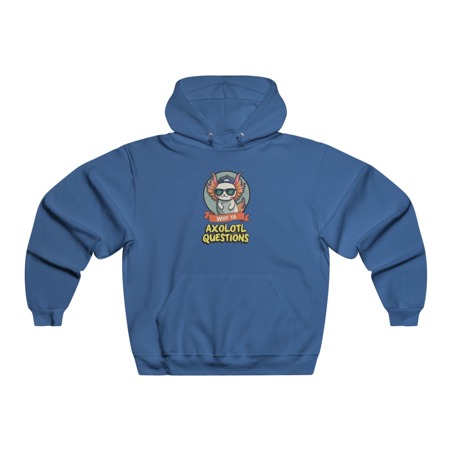 Axolotl Questions Hoodie — Cute Axolotl Cartoon Hooded Sweatshirt