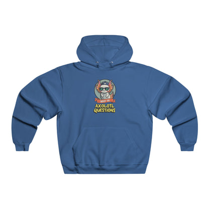 Axolotl Questions Hoodie — Cute Axolotl Cartoon Hooded Sweatshirt