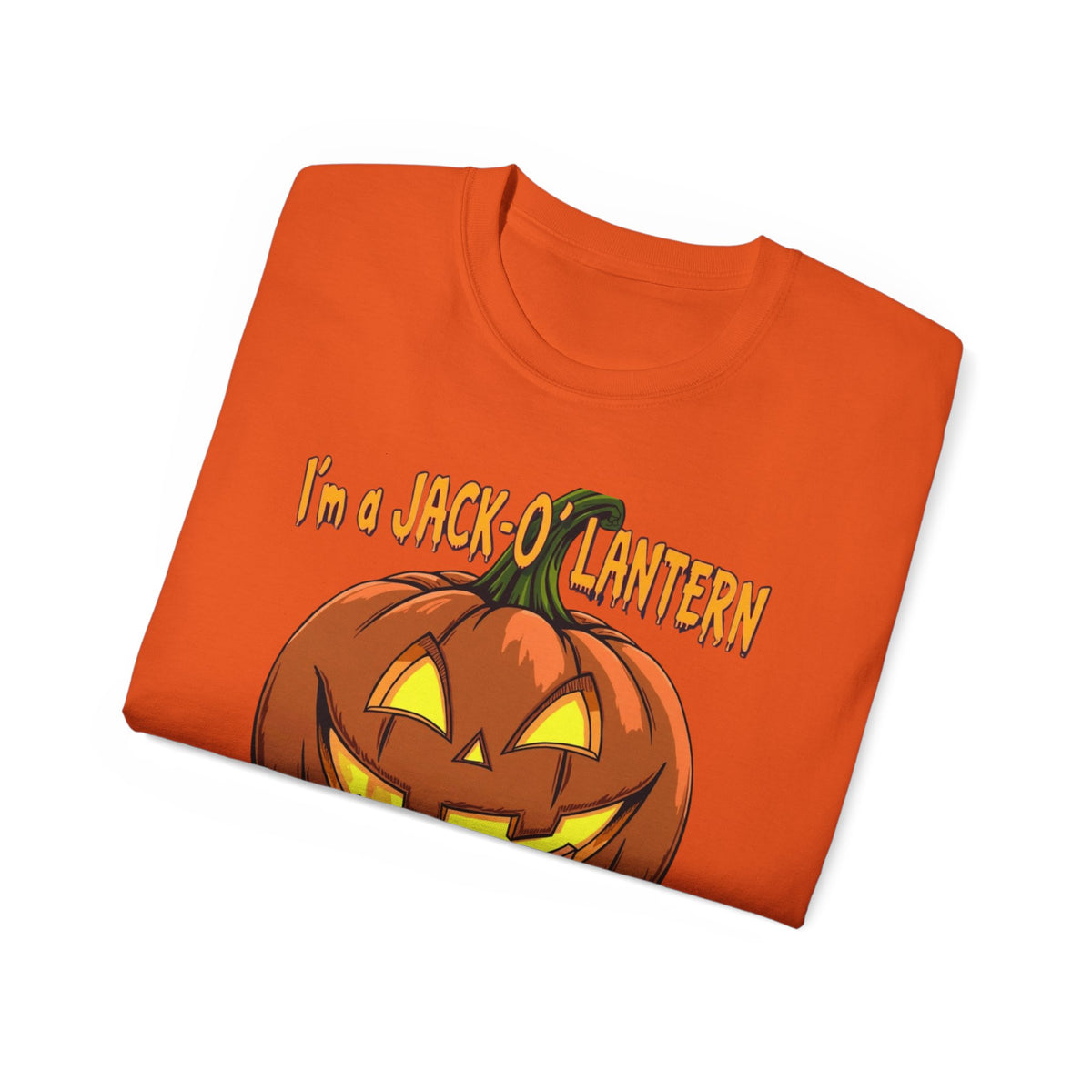Halloween Jack-O'-Lantern Unisex Tee, Funny Costume Shirt, Spooky Festive Apparel, Halloween Party Gift, October Celebration Outfit