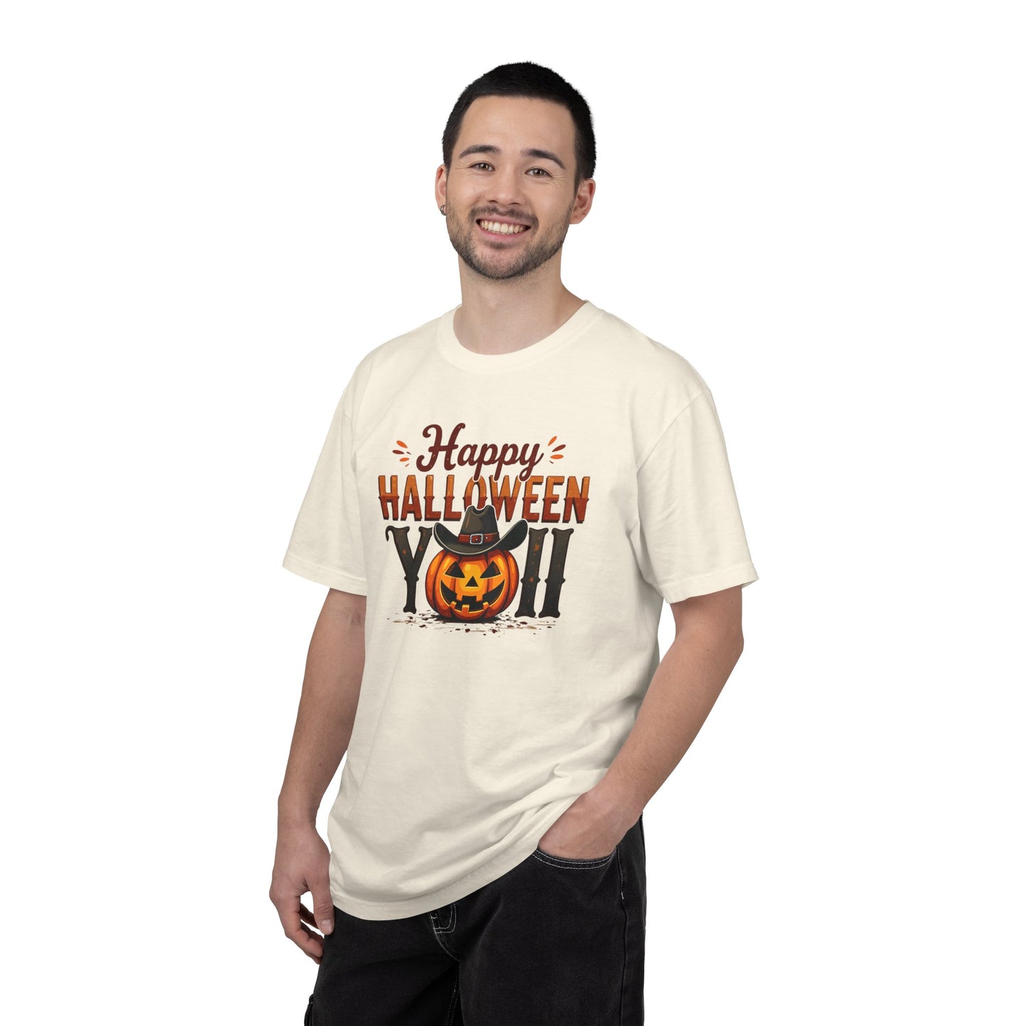 Halloween T-Shirt — "Happy Halloween You" Pumpkin Witch Graphic