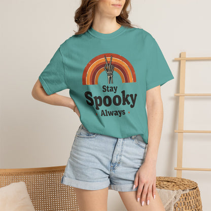 Stay Spooky Always T-Shirt — Retro Rainbow Halloween Tee