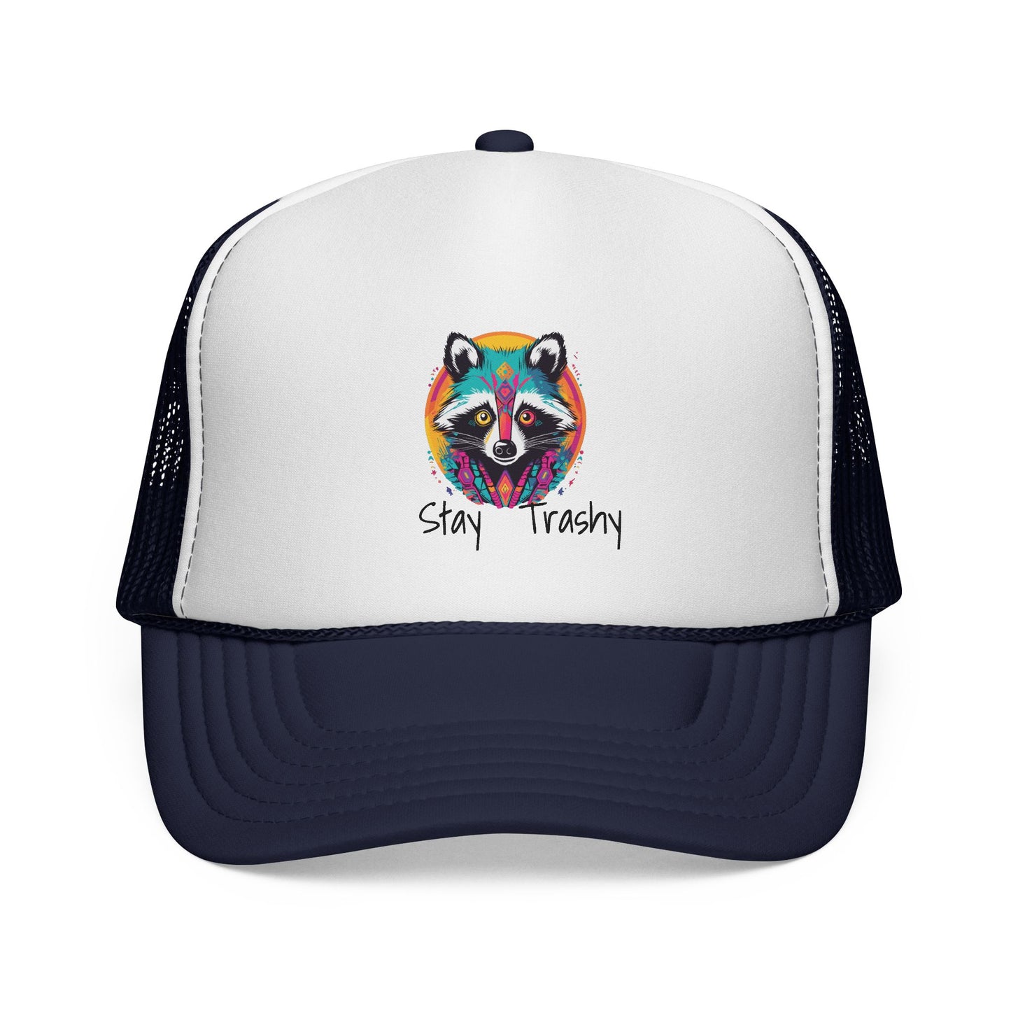 Stay Trashy Racoon, Snapback Trucker Caps