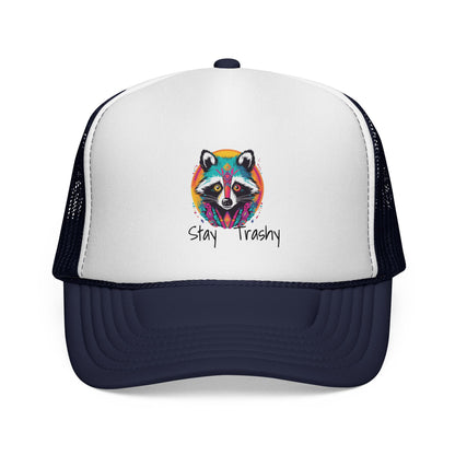 Stay Trashy Racoon, Snapback Trucker Caps