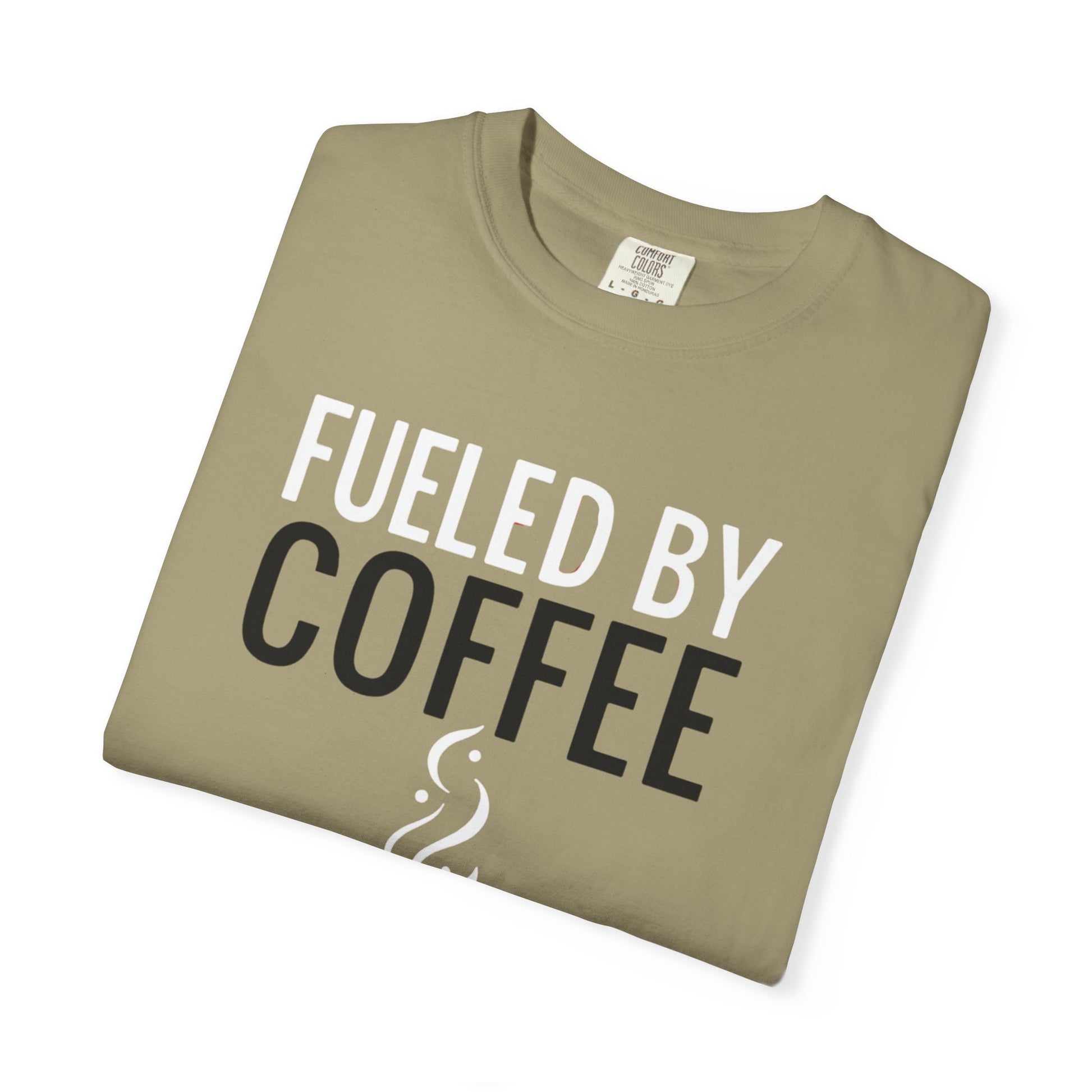 Fueled by Coffee Unisex Garment-Dyed T-Shirt - Psychonaut Swag