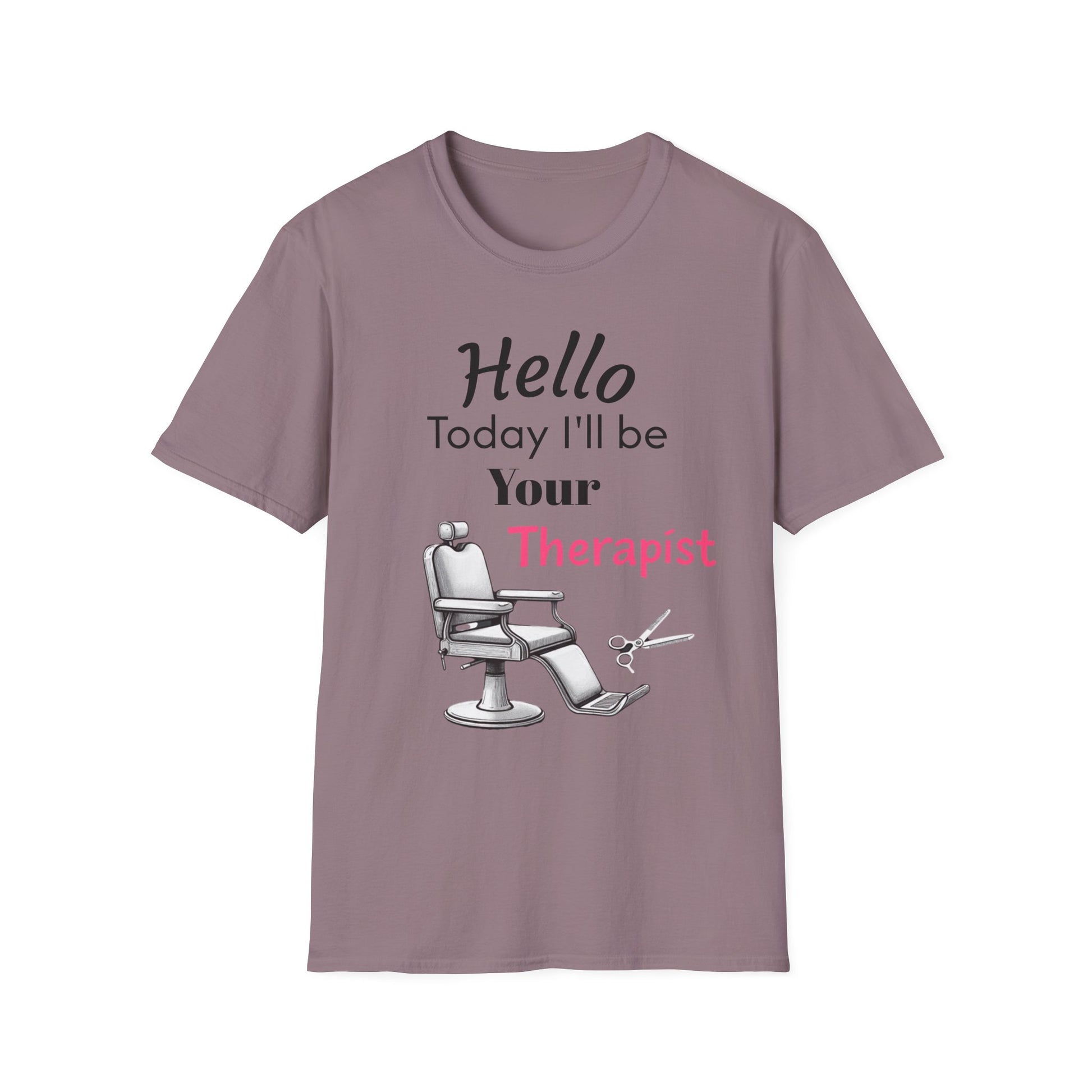 Hair stylist therapy, Unisex Softstyle T-Shirt | Perfect Gift for Barbers, Stylists, Hairdressers, Funny Tee for Self-Care Sundays, Hair Salon [...] - Psychonaut Swag