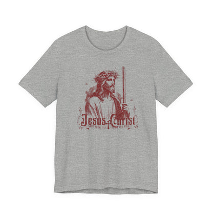 Jesus Christ iconic Tee – Christian Faith T‑Shirt with Crown of Thorns Design