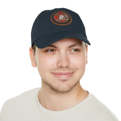Extruder2Plate, Dad Hat with Leather Patch (Round)