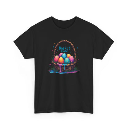 Basket Case, Easter Basket Tee — Colorful Painted Easter Eggs Graphic Shirt