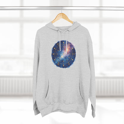 Galaxy Constellation Hoodie — Cosmic Star Map Fleece Pullover