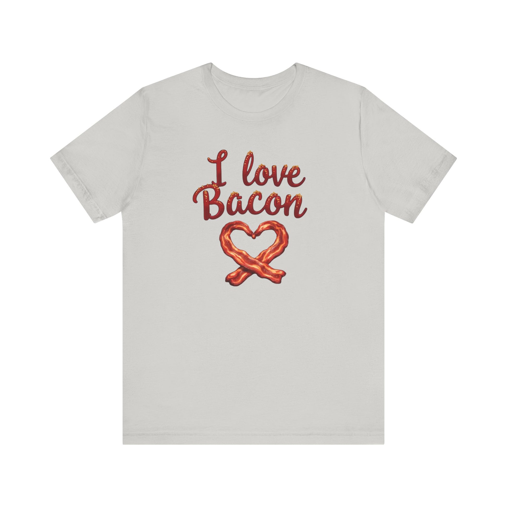 I Love Bacon Unisex Tee - Perfect for Food Lovers, Casual Outings, Gift for Bacon Fans, Foodie T-Shirt, Fun Cooking Tee - Psychonaut Swag