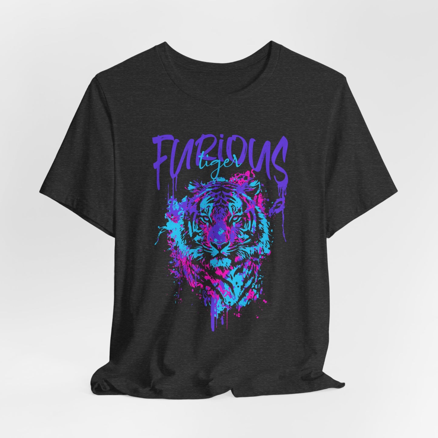 Furious Tiger, Unisex Jersey Short Sleeve Tee