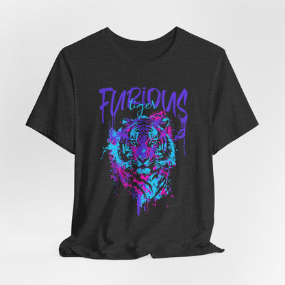 Furious Tiger, Unisex Jersey Short Sleeve Tee