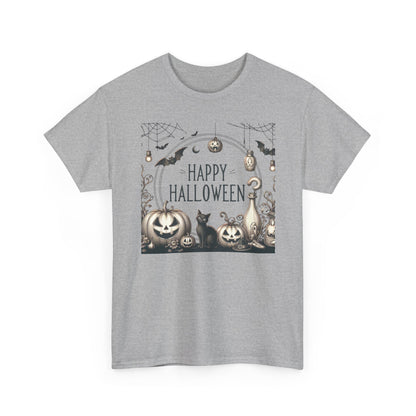 Halloween Vintage style party, Unisex Heavy Cotton Tee, Spooky Tee, Halloween Shirt, Ghostly Apparel, Pumpkin T-Shirt, Festive Clothing
