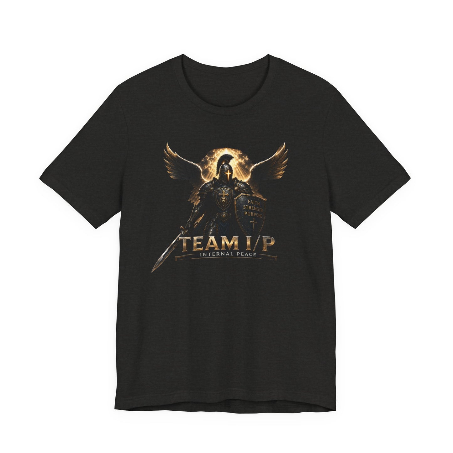 Team Internal Peace, Guardian of The Cross Tee — Military Brotherhood Graphic T-Shirt