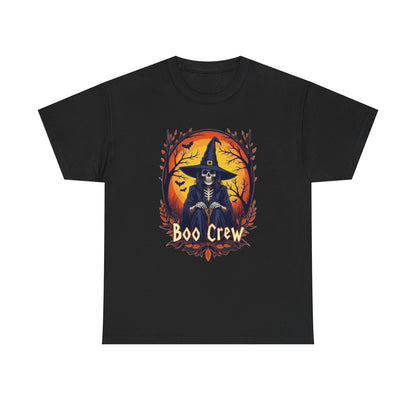 Boo Crew Halloween T-Shirt — Witch Skeleton Spooky Graphic Tee
