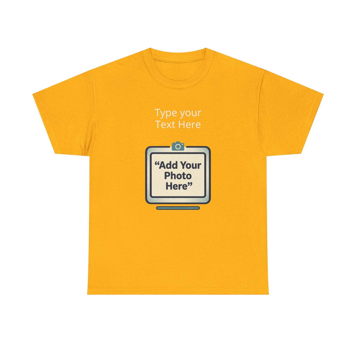 Customize Your Own (Adult) Heavy Cotton Tee — Personalized Image or Text T-Shirt