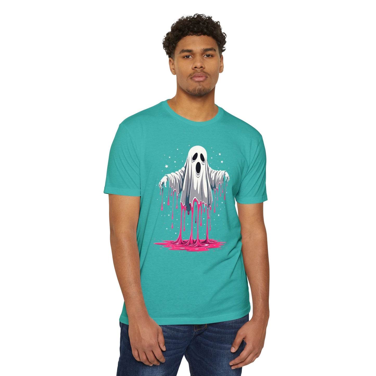 Drippy Ghost T-Shirt — Cute Dripping Halloween Tee