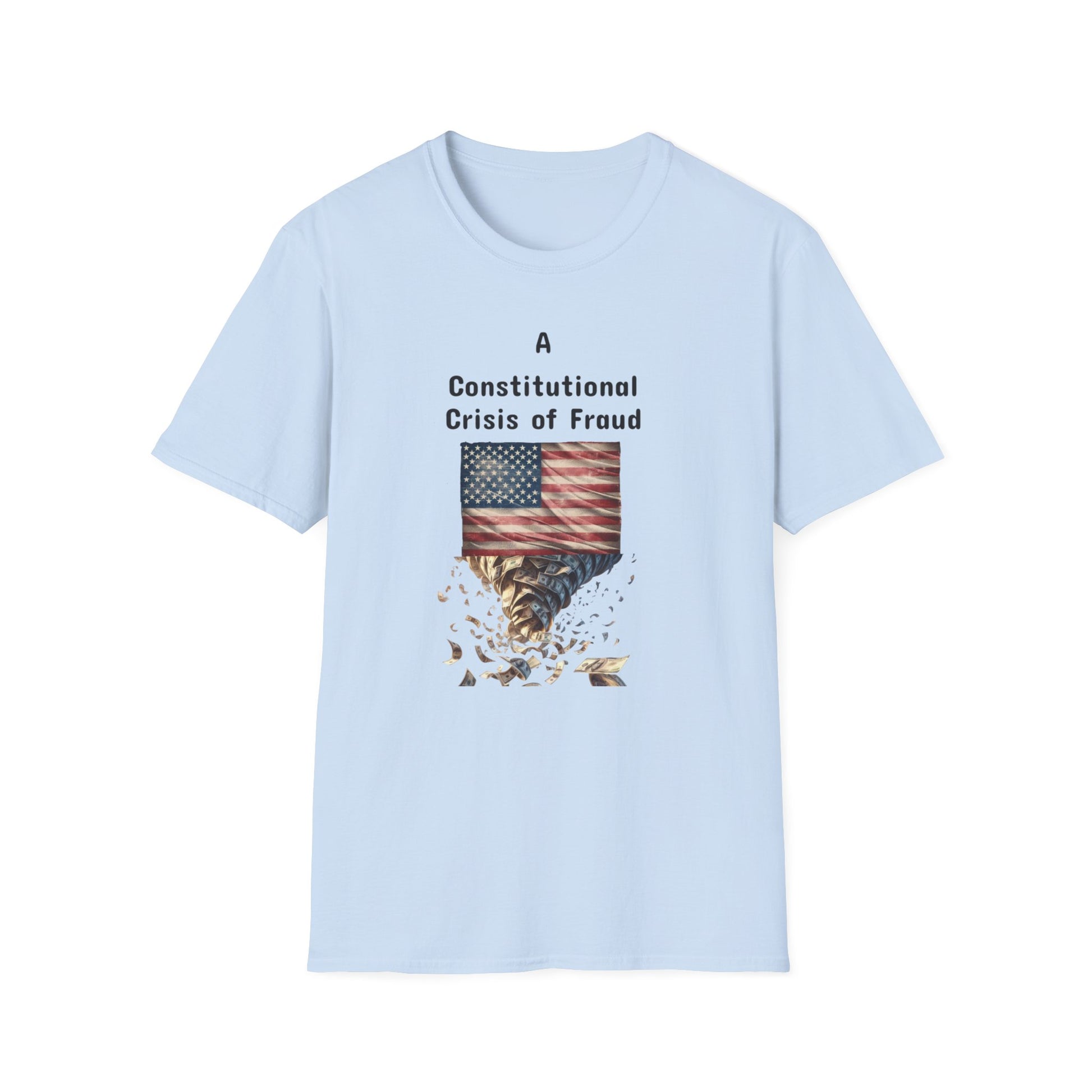 Constitutional Crisis of Fraud, Unisex Softstyle T-Shirt - Psychonaut Swag