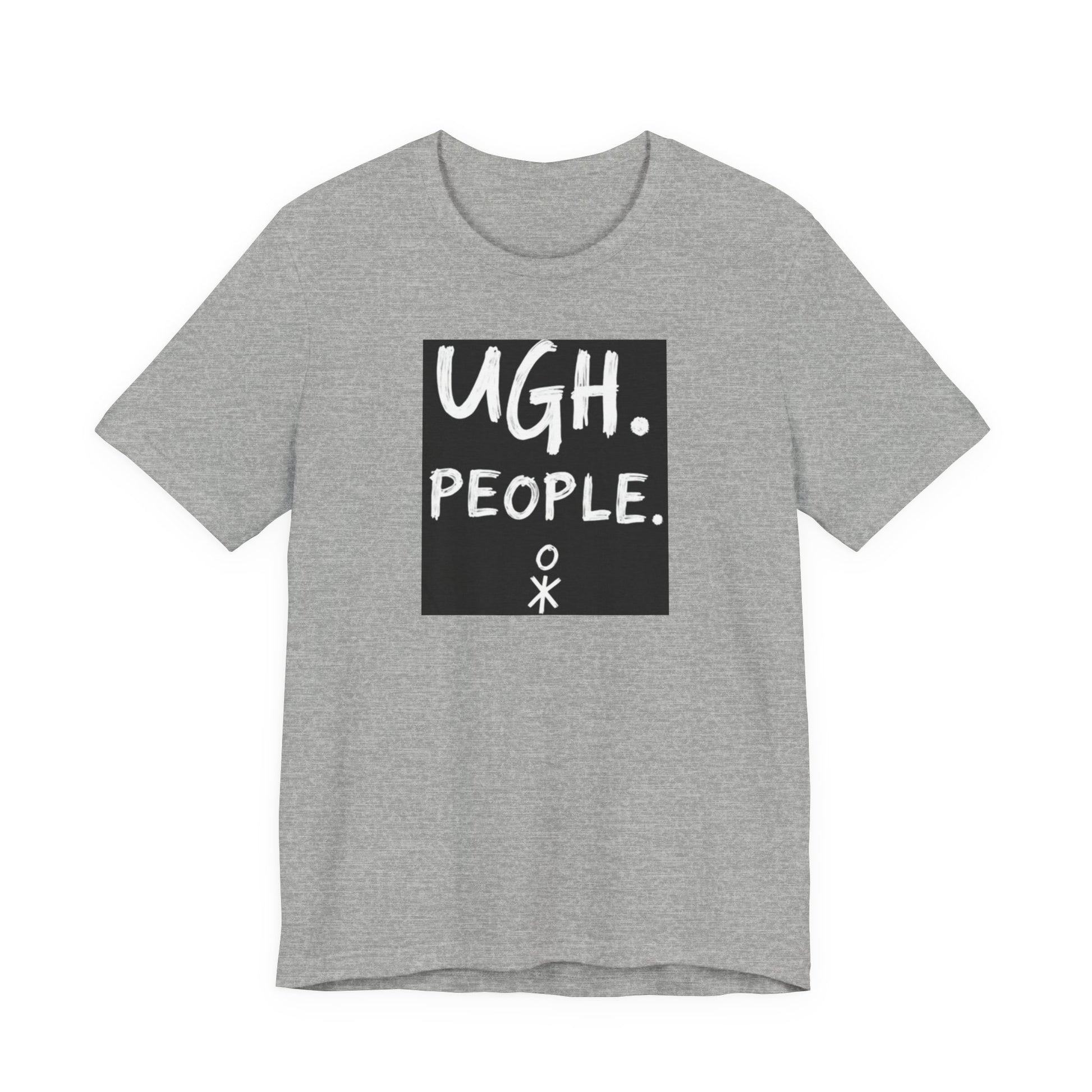 Frustration Level: UGH. PEOPLE. Unisex Tee, Funny Graphic T-Shirt, Gift for Introverts, Casual Wear, Everyday Humor - Psychonaut Swag