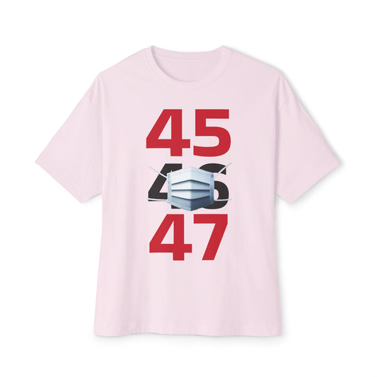 45-47 tee, Unisex Oversized Boxy Tee - Psychonaut Swag