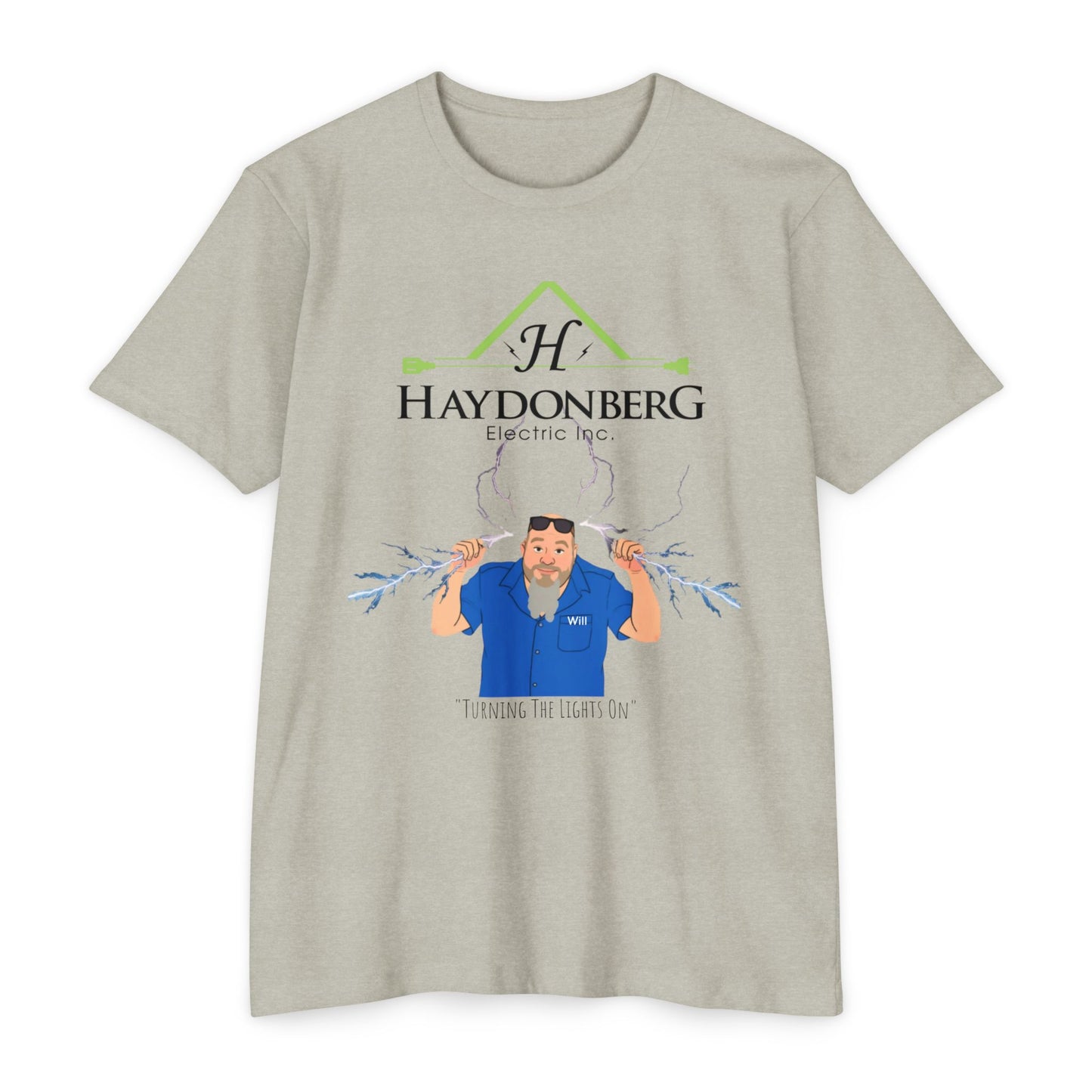 Haydonberg Turning The Lights On, Unisex CVC Jersey T-shirt