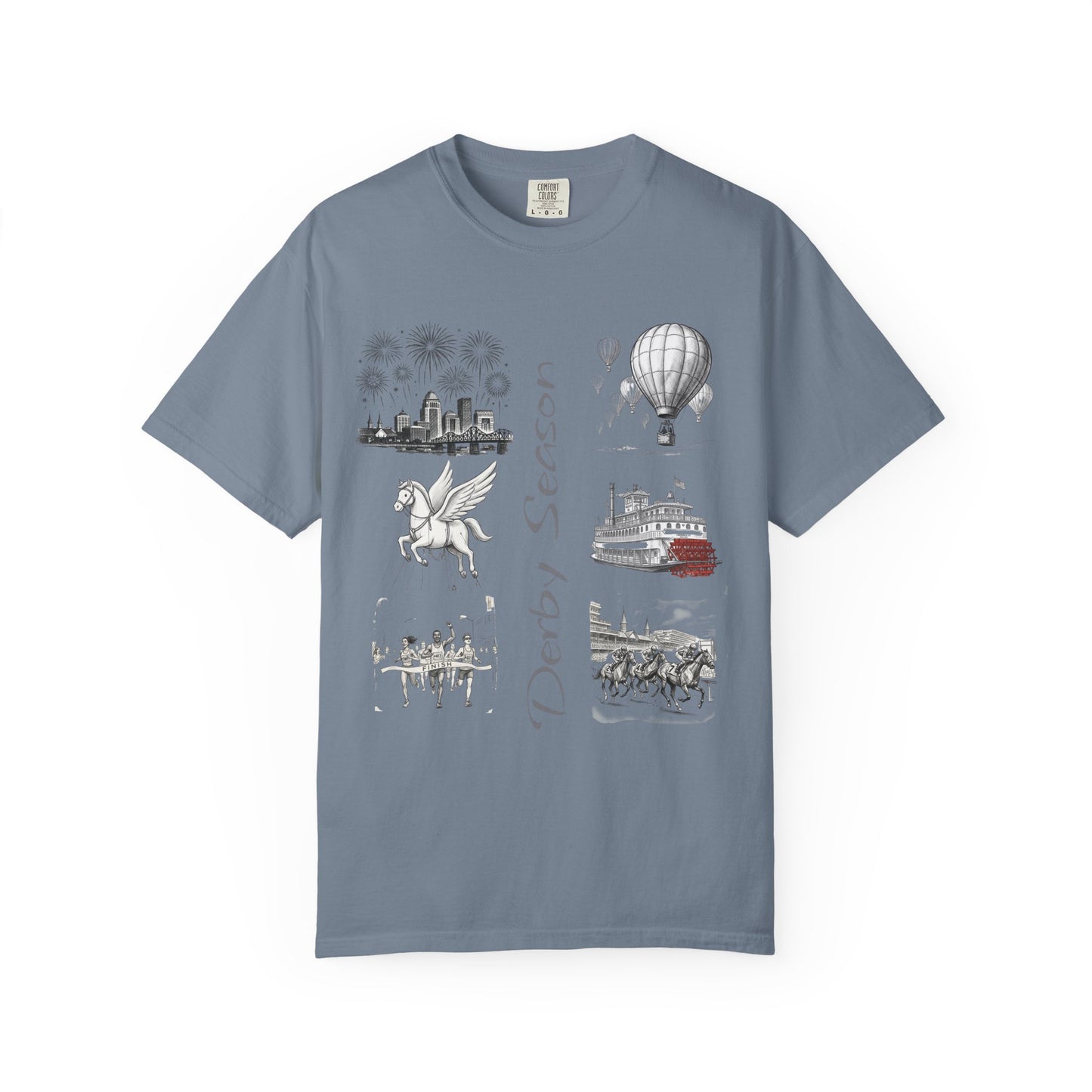 Derby Season T-Shirt — Horse Racing & Balloon Glow Festival Tee
